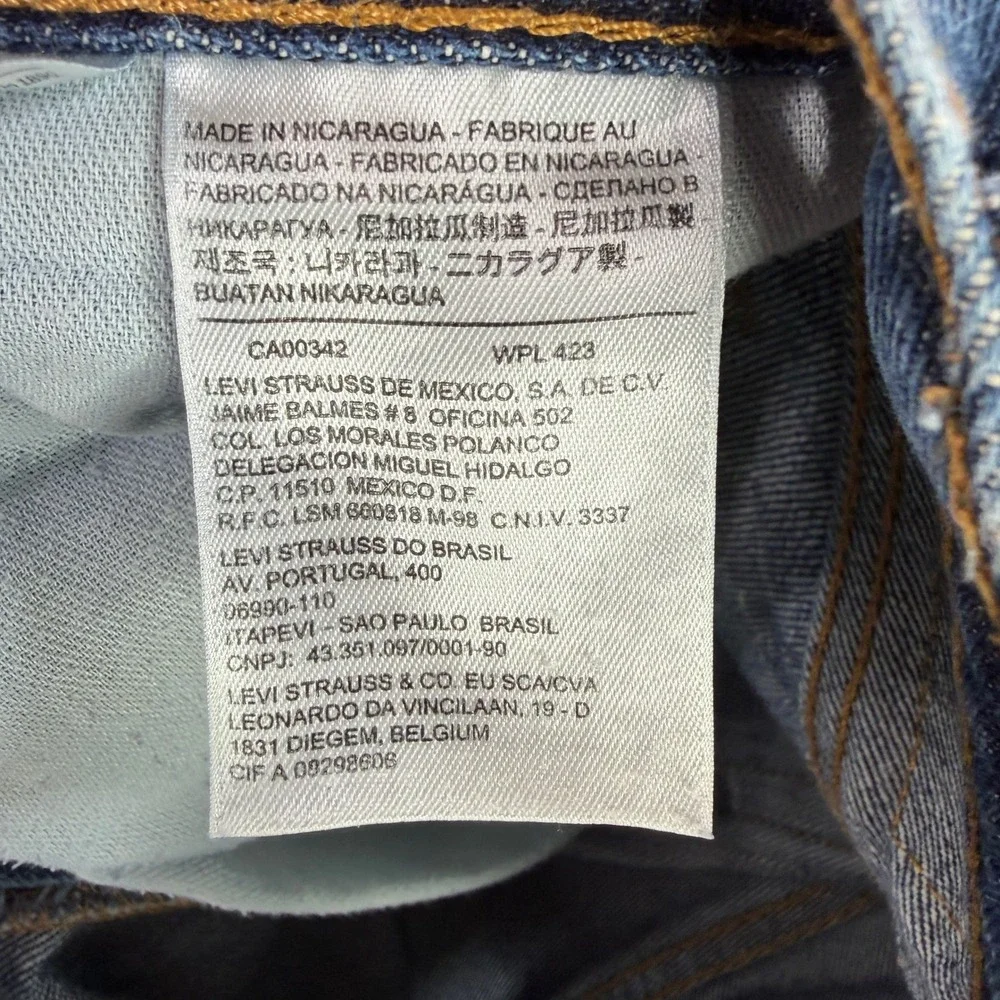 Levi's 517 Bootcut Jeans Men 36x30 Blue Dark Wash Denim Slim Fit 0517-0217